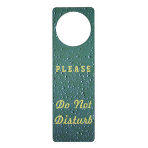 Water Droplets Do Not Disturb Door Hanger