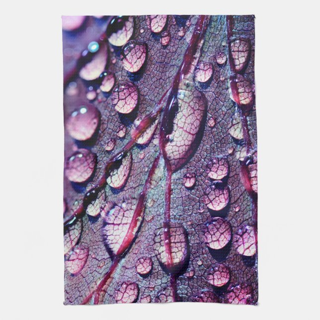 Water Droplets Kitchen Towel (Vertical)