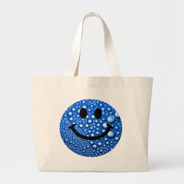 Water droplets large tote bag (Front)