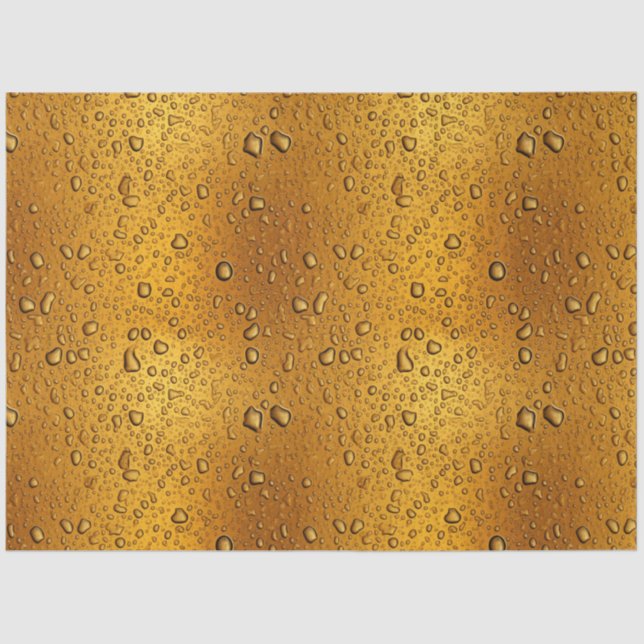 Water droplets on a beer background tissue paper (Front)