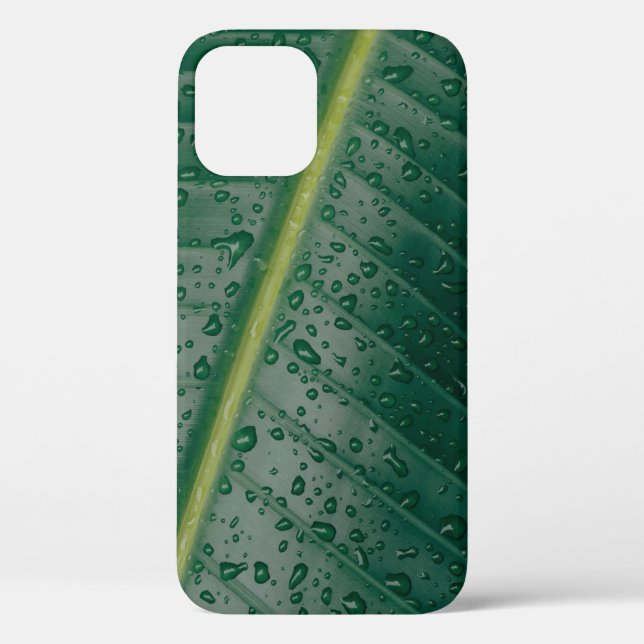 Water droplets on banana leaf Case-Mate iPhone case (Back)