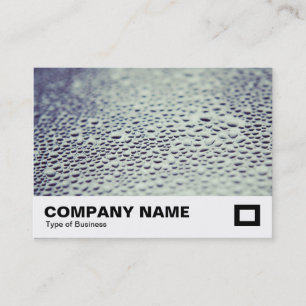 Water Droplets on Glass 01 Business Card