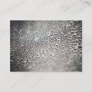 Water Droplets on Glass 02 Business Card