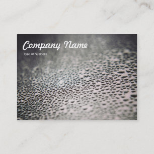 Water Droplets on Glass 02 Business Card