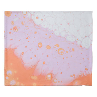 WATER DROPLETS ON RED SURFACE DUVET COVER