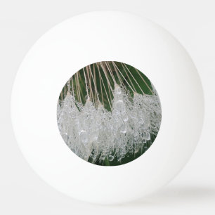 Water droplets ping pong ball