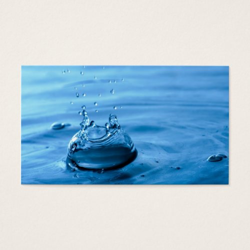 Water Droplets Splash Abstract Background Business Cards