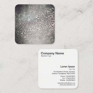 Water Droplets Square Business Card