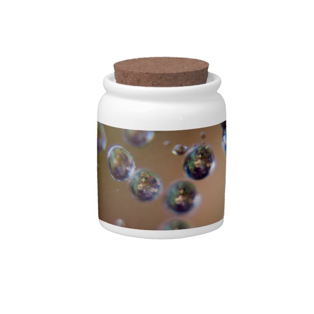 Water Droplets-Water in Motion Candy Jar (Front)