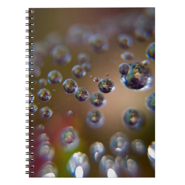 Water Droplets-Water in Motion Notebook (Front)