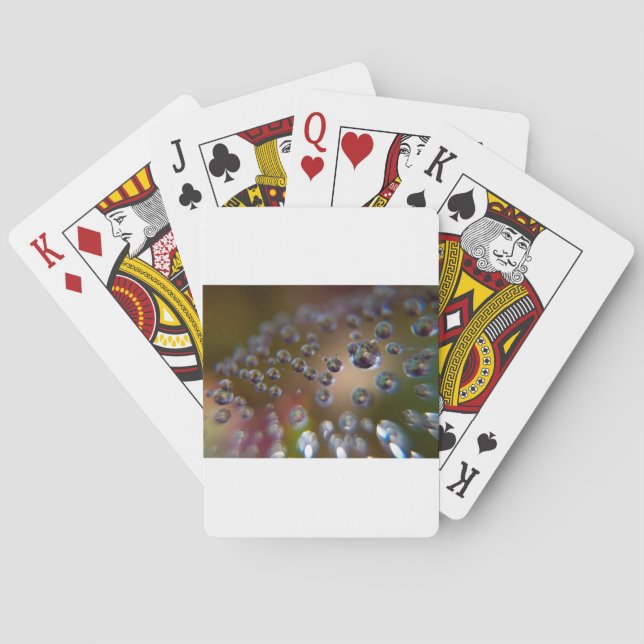 Water Droplets-Water in Motion Poker Cards (Back)