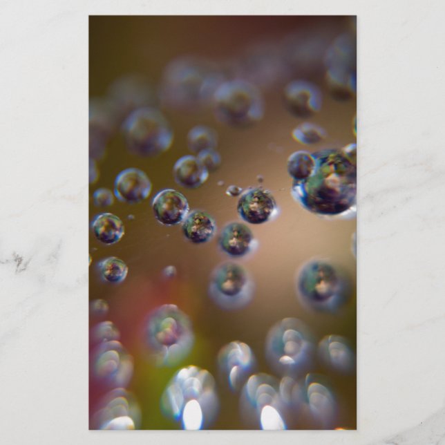 Water Droplets-Water in Motion Stationery (Front)