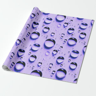 water droplets wrapping paper