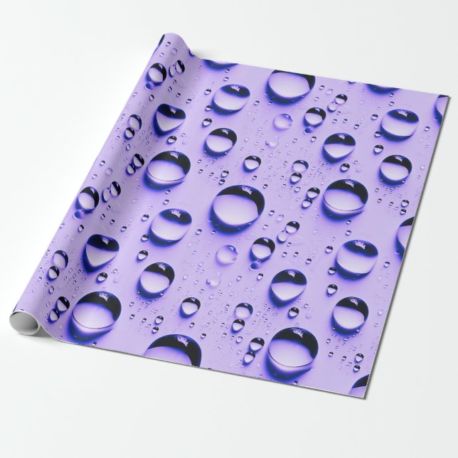 water droplets  wrapping paper (Unrolled)