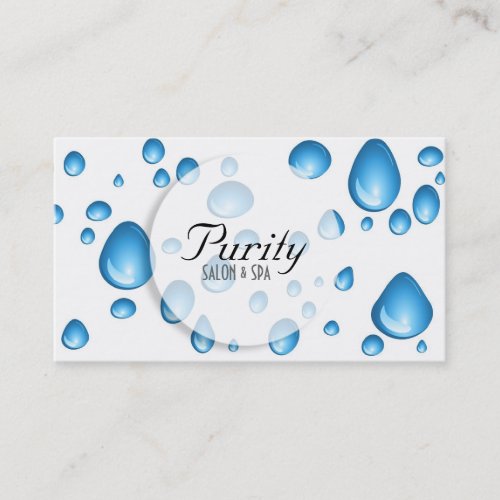 Water Drops Business Card