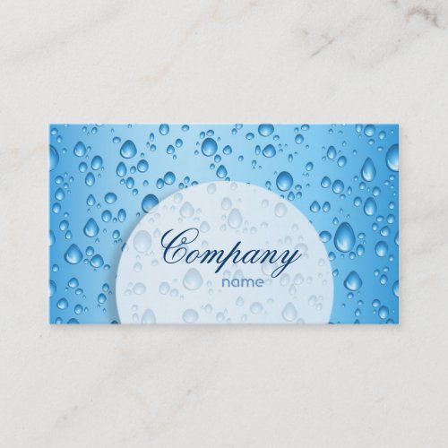 Water Drops Business Card