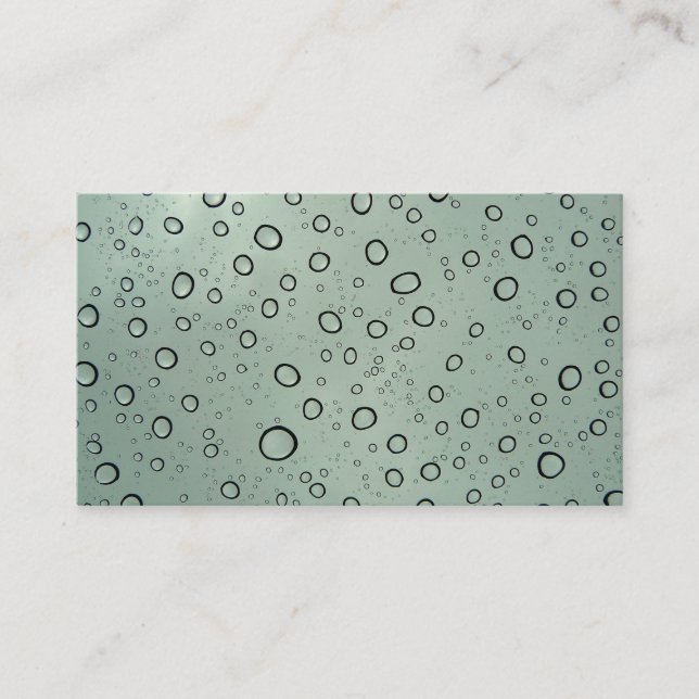 Water Drops Business Cards (Front)