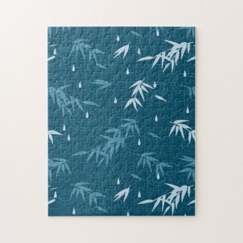 Water Drops From Bamboo Leaves Jigsaw Puzzle