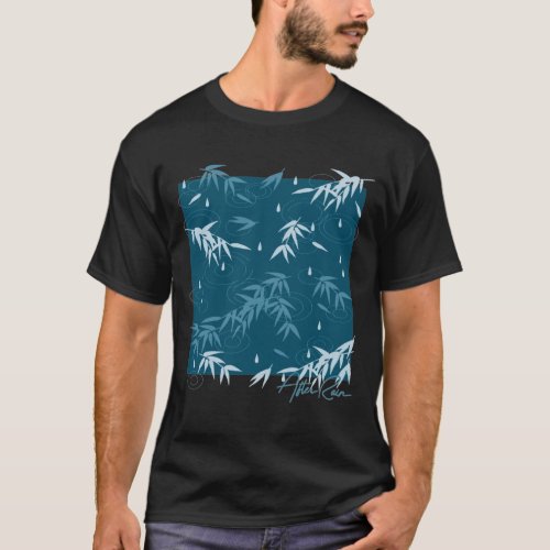 Water Drops From Bamboo Leaves T_Shirt