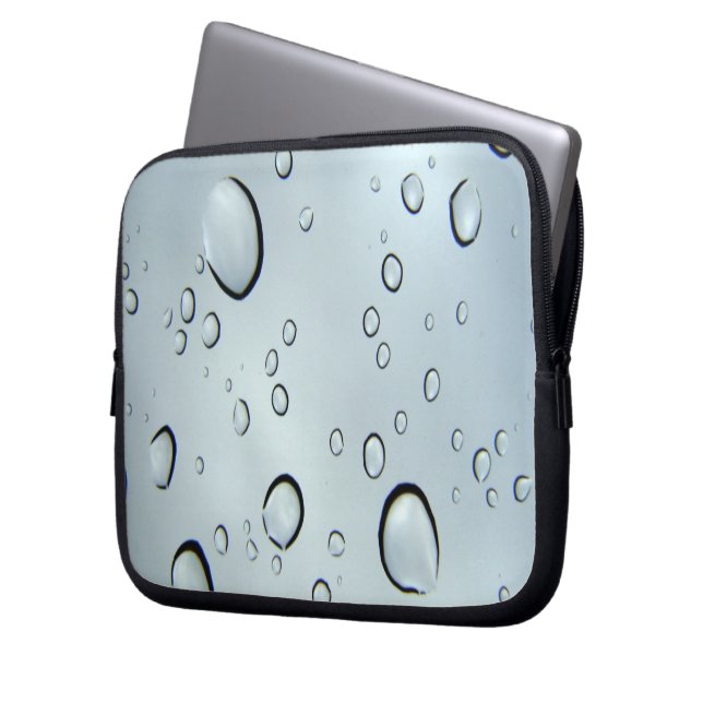 Water Drops Laptop Sleeve (Front Left)