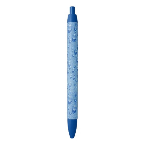 Water Drops Modern Nature Aqua Blue Template Blue Ink Pen