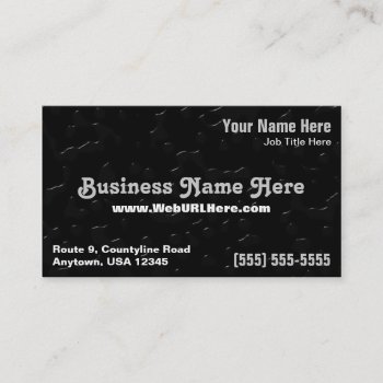 Water Drops On Black Background Business Card by coolcards_biz at Zazzle