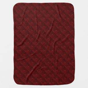 Water Drops on Crimson Metal Baby Blanket