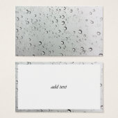 Water Drops on Glass (Front & Back)