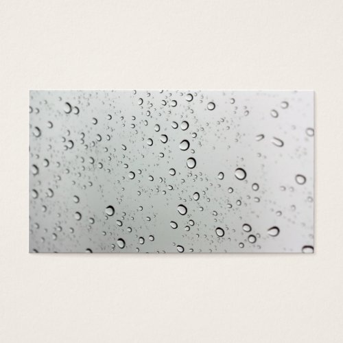 Water Drops on Glass Business Cards
