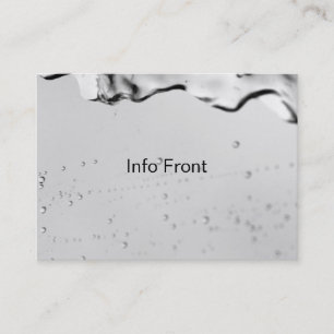 Water Drops on Glass  Business Card