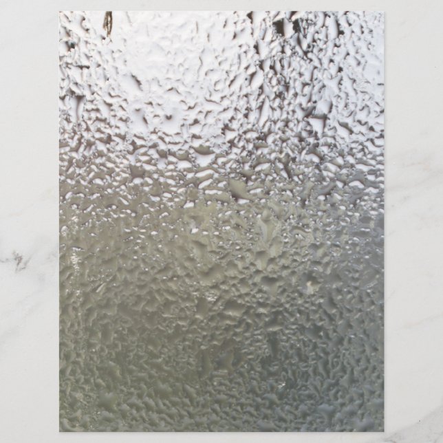 Water drops on glass flyer (Front)