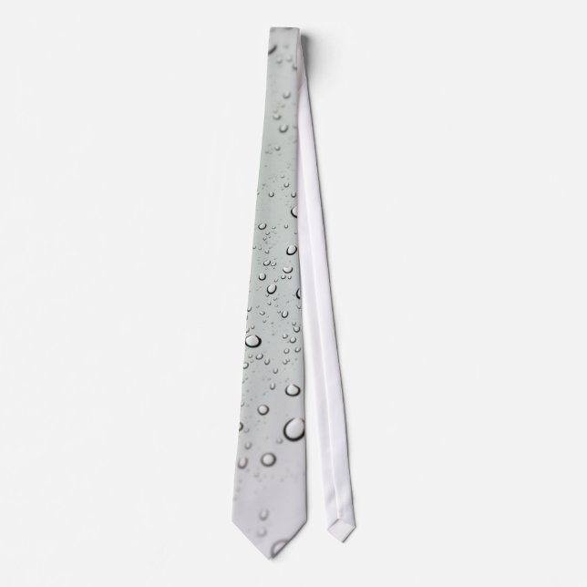 Water Drops on Glass Neck Tie (Front)