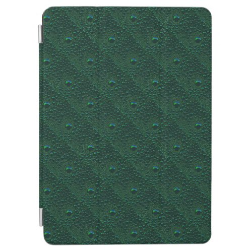 Water Drops on Green Metal iPad Air Cover