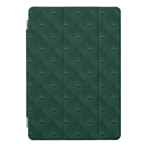 Water Drops on Green Metal iPad Pro Cover