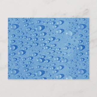 Water drops postcard