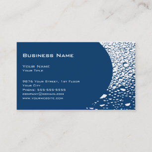 Water Drops Professional Business Card Template