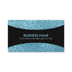 Water Drops Slogans Business Cards