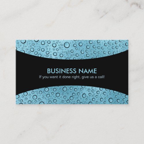 Water Drops Slogans Business Cards