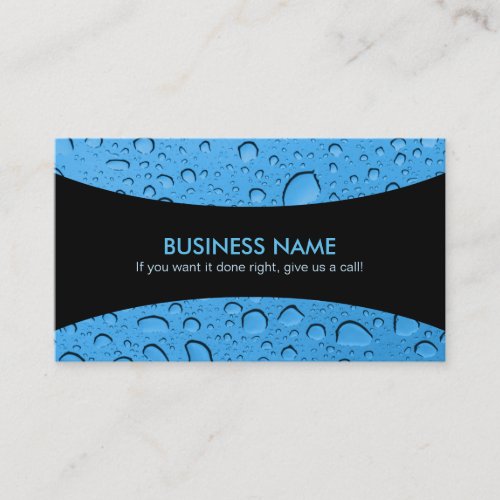 Water Drops Slogans Business Cards