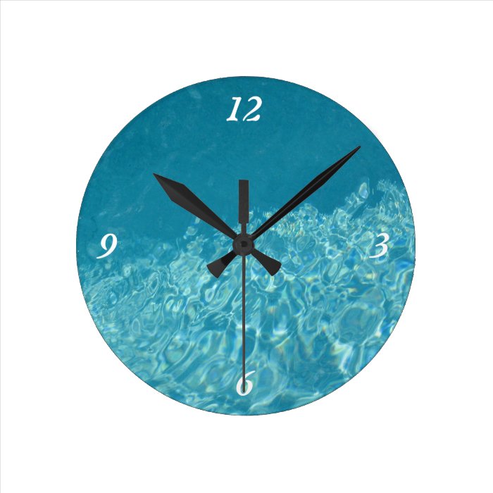 Water Effect Round Clocks