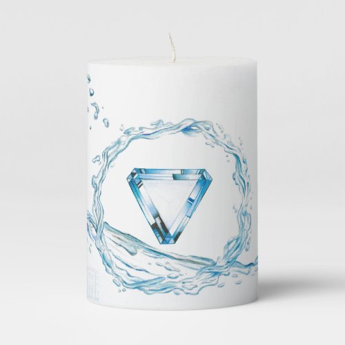 Water Element Pillar Candle