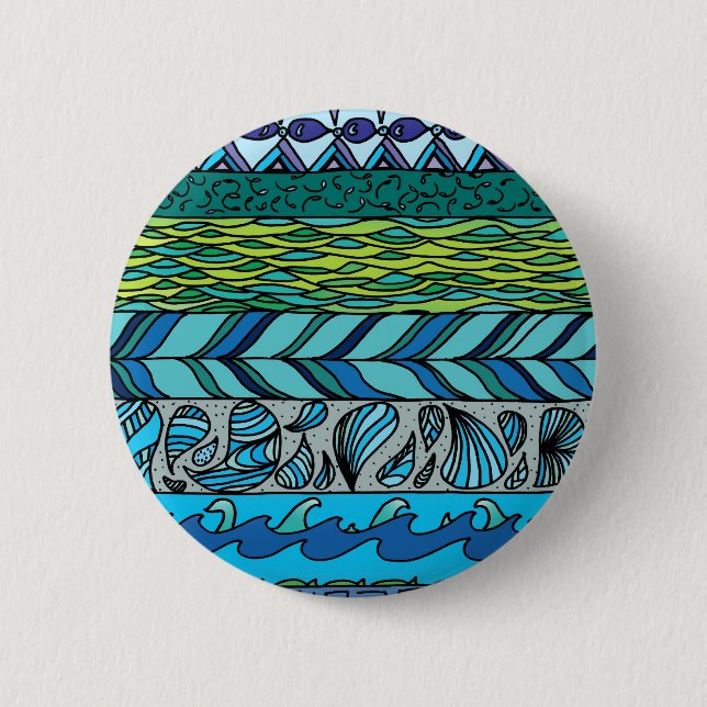 Water Elements Pinback Button (Front)
