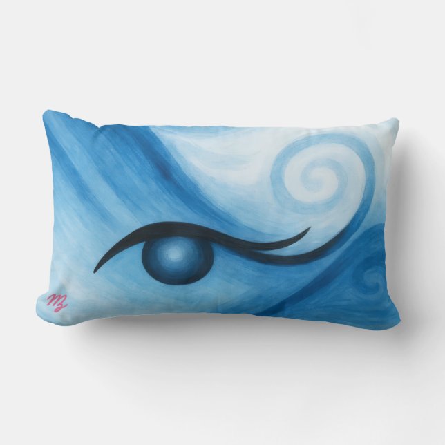Water Eye Lumbar Pillow (Front)