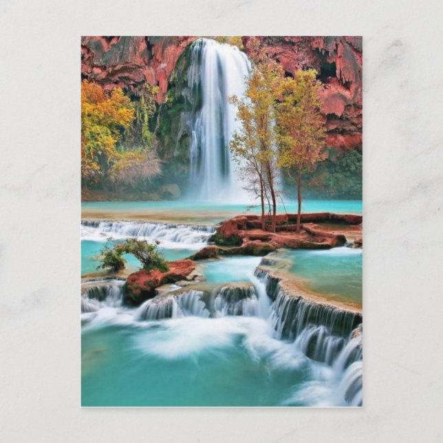 Water Fall Art Postcard (Front)