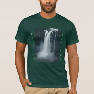 Water-fall Nature Scene Romantic T-Shirt