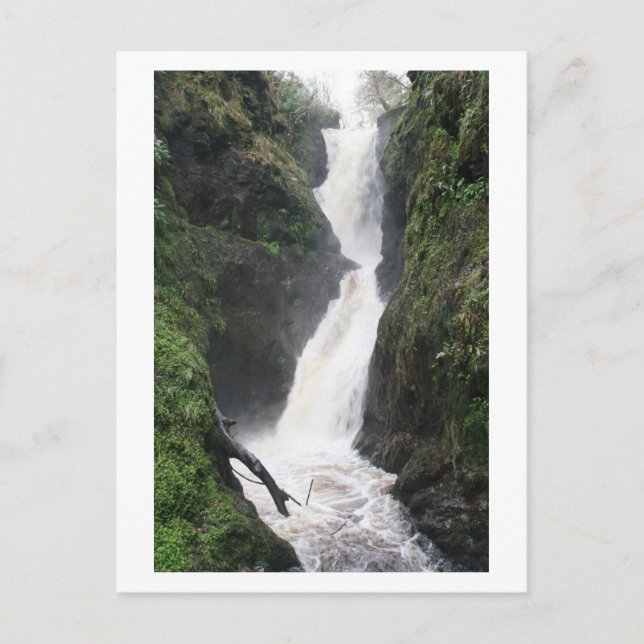 Water falls fast postcard (Front)