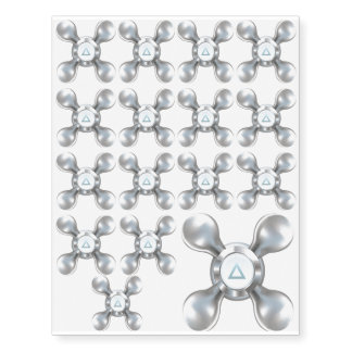 Water faucet temporary tattoos