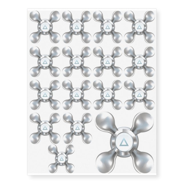 Water faucet temporary tattoos (Front)