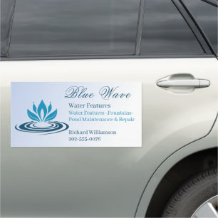 Water Feature Installation Business Car Magnet