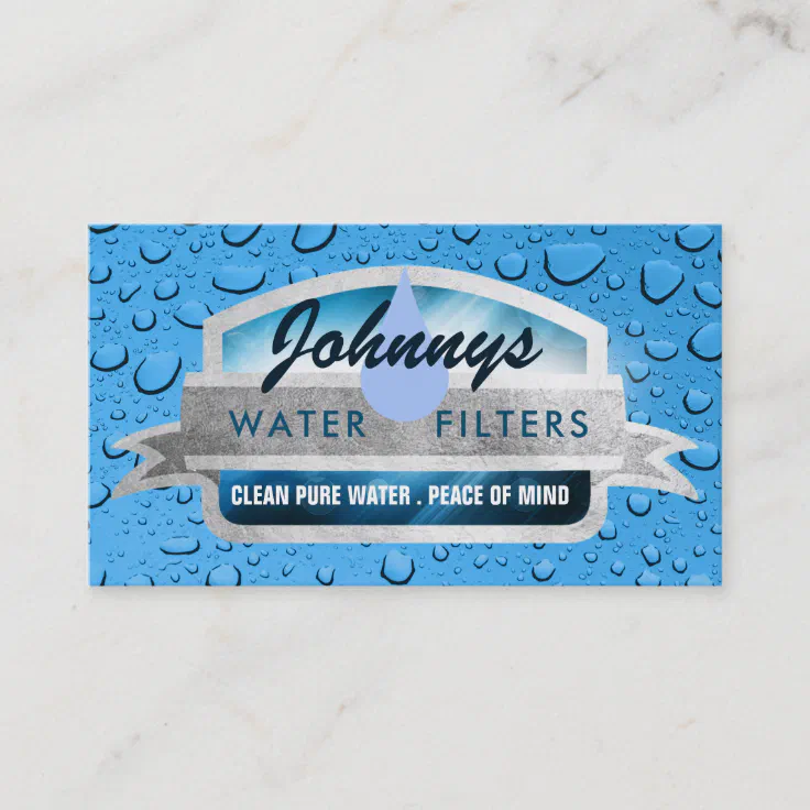 Water Filter Business Cards Zazzle